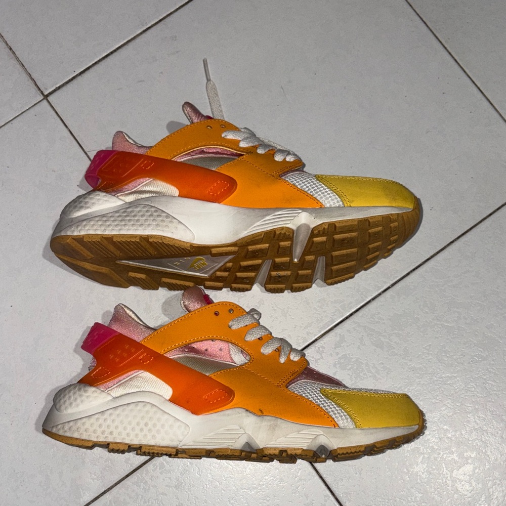 Nike Orange Pink Huaraches